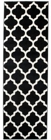 Kusový koberec Berda čierny atyp 80x250cm