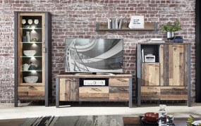 Vysoká vitrína Cardiff, s osvetlením