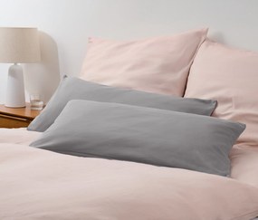 Džersejové obliečky na vankúš, 2 ks, sivé