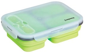 Silikonová skládacia dóza Klausberg 1100 ml Barva: zelená