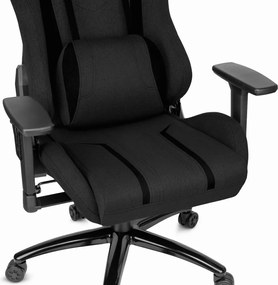 Herná ergonomická stolička HC-1013 – čierny poťah z kvalitnej textílie