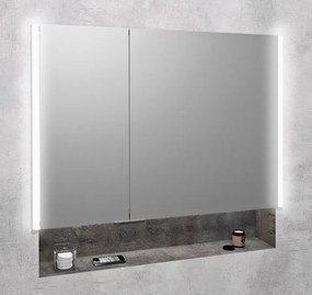 Sapho Sapho, INTEGRA zápustná galérka s LED osvetlením, 85x70cm, IN085
