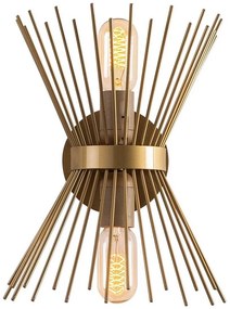 Nástenné svietidlo KIRPI 2xE27/40W/230V zlatá