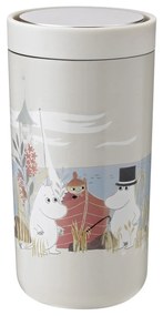 Stelton Nerezový termohrnček To Go Click Light Grey Moomin 200 ml