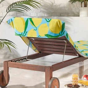 Bavlnená plážová osuška 92x180 cm Lemons Lounger – Catherine Lansfield