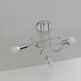 Prisadený luster OXFORD 3xE27/15W/230V lesklý chróm
