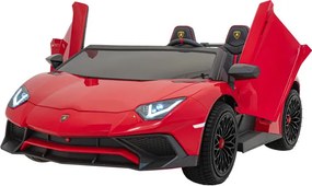 Detské elektrické autíčko Lamborghini Aventador SV 24 V červené