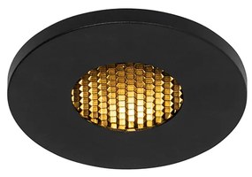 Moderné zapustené bodové svetlo čierne IP54 - Shed Honey