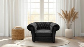 XXXLutz KRESLO CHESTERFIELD, textil, kompozitné drevo, antracitová MID.YOU - Online Only obývacie izby - 000694009827
