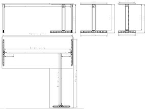 Kancelársky stôl PRIMO BETA L, 180x180 cm, sivá podnož, orech