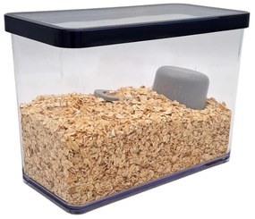 2. akosť - Dóza na potraviny 2,1l Rotho Loft - BIG Black, čierna (prasklina)