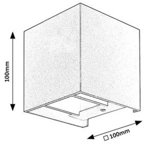 Rabalux 7396 - Vonkajšie nástenné svietidlo SOLIN 1xG9/42W/230V IP54 čierna