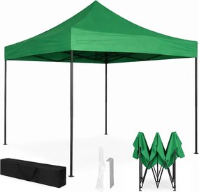 MultiGarden Záhradný samorozkladací stan s baldachýnom 3x3m - zelený MultiGarden