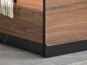 Manželská posteľ 160x200 cm Protegidas P13 (čierna). Akcia -21%. Vlastná spoľahlivá doprava až k Vám domov. 1137248