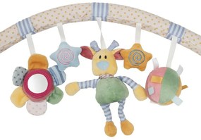 Hračka na kočík Baby Mix kvety, medvedík a hviezdičky