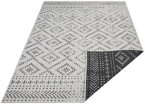 Mujkoberec Original Kusový koberec Mujkoberec Original Nora 105005 Black Creme – na von aj na doma - 80x150 cm