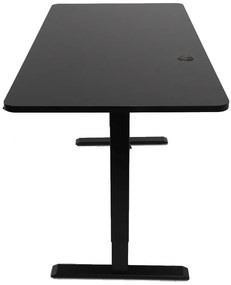 Výškovo nastaviteľný elektrický stôl BestBerg BBAT-14BB / rozmer 140x70 cm / výška 93,4-125,4 cm / čierny