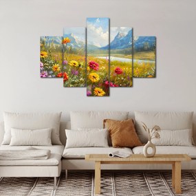Obraz - Maľovaná krajina (150x105 cm)