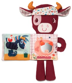 Lilliputiens - textilná knižka so svietiacim obrázkom - kravička Rosalie