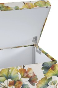 Truhlica čalúnená farba produktu viacfarebná látka zapletaná, vzorované