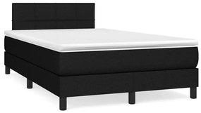 Boxspring posteľ s matracom čierna 120x190 cm látka 3269725