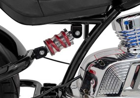 Ramiz Chopper Warrior Motocykel čierny