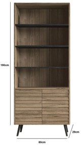 Regál Franc 56 (orech). Vlastná spoľahlivá doprava až k Vám domov. 1107924