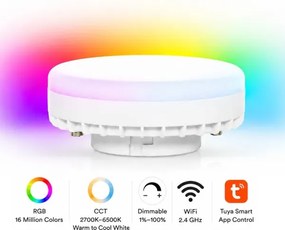 Brilagi - LED RGB stmievateľné bodové svietidlo MONO 6xGX53/14W/230V Wi-Fi Tuya béžová/zlatá