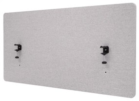 Akustický panel na stôl HWC-G75 - dvojstenná látka/textil - 60x120 - sivá