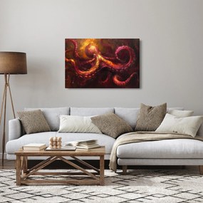Obraz - Chobotnica, olejomaľba (90x60 cm)