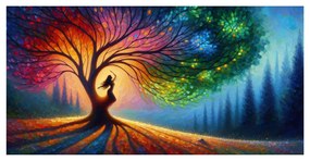 Obraz farebná harmónia stromu života