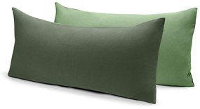 Džersejové obliečky na vankúš, 2 ks, zelené