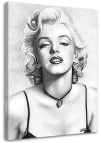 Obraz na plátně Marilyn Monroe herečka - 70x100 cm