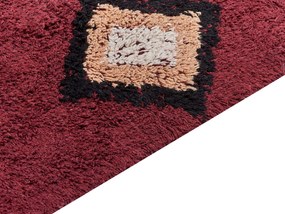 Bavlnený koberec 80 x 150 cm červená SIIRT Beliani