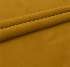Rozkladacia obojstranná sedacia súprava do L VENORIA 220x143 cm, horčicová + 2 vankúšiky ZDARMA