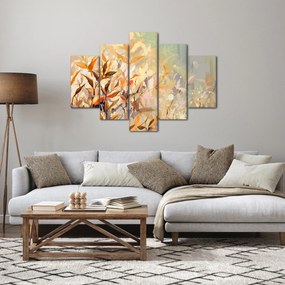 Obraz - Maľované rastliny (150x105 cm)