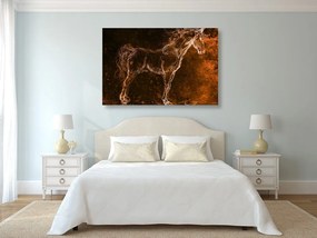 Obraz kreslený kôň - 120x80