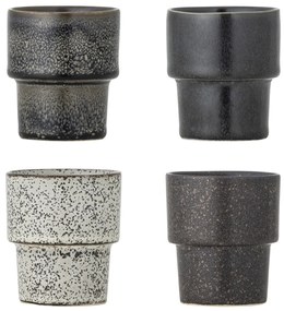 Bloomingville Hrnček Espresso Ewan Brown 75 ml – sada 4 ks