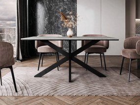 Moderný stôl Pilto, Farby: betón / čierna