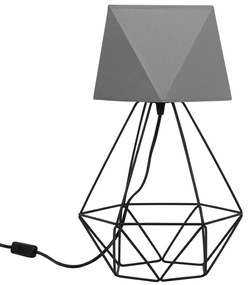 Stolová lampa DIAMOND, 1x textilné tienidlo (výber z 10 farieb), (výber z 3 farieb konštrukcie), D