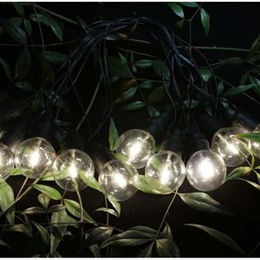 LED Solárna reťaz 10xLED/0,5/4,5V 12 m 3000K IP44 + DO