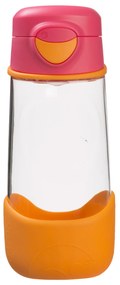 Sport fľaša na pitie 450 ml – ružová/oranžová