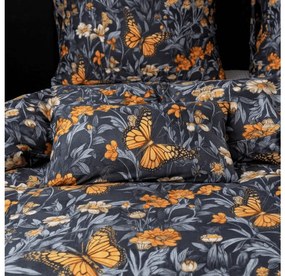 Obliečky z mikrovlákna BUTTERFLY GARDEN modro sivé Rozmer obliečky: 70 x 90 cm | 140 x 200 cm