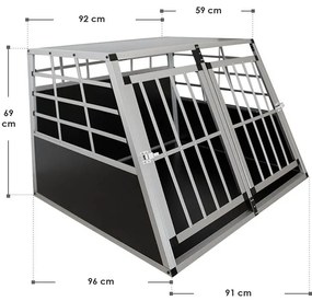 InternetovaZahrada Alu prepravka pre psov XL