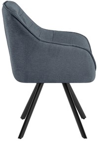 Stolička Pettuli látka - tmavosivá