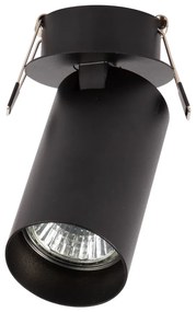 EUlight Podhľadové svietidlo Hero, 1x čierne kovové tienidlo, (možnosť polhovania), b