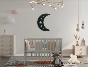 drevko Detská nálepka na stenu Mesiačik