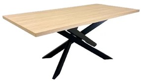 Jedálenský stôl DIAMOND dub vicenza / čierna 180 x 90 cm