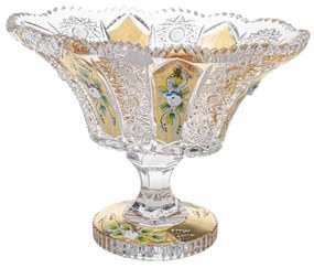 Broušená miska, Zlatá, Royal Crystal, 13 cm