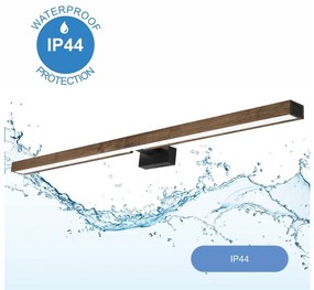 Brilagi-LED Kúpeľňové osvetlenie zrkadla WOODY MIRROR LED/15W/230V IP44 dub/čierna